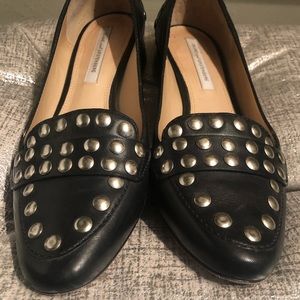 Diane Von Furstenberg Studded Loafers